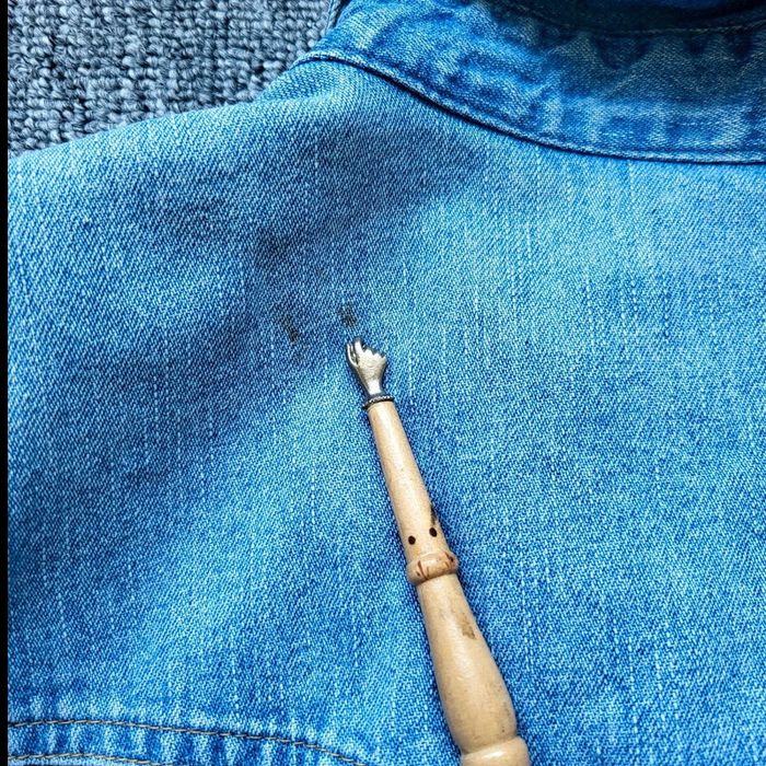 Chemise en Jean Homme Exit – Style Western – Délavage Bleu Clair – Taille L Vintage - photo numéro 10