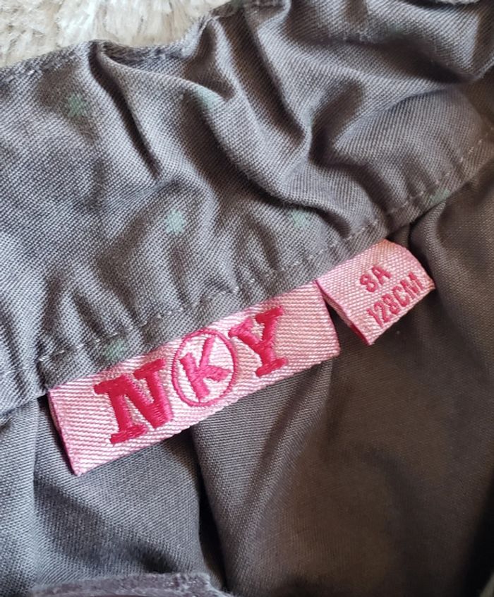 Jupe grise motifs blancs taille 8 ans - photo numéro 3