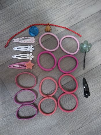 Lot élastiques pinces