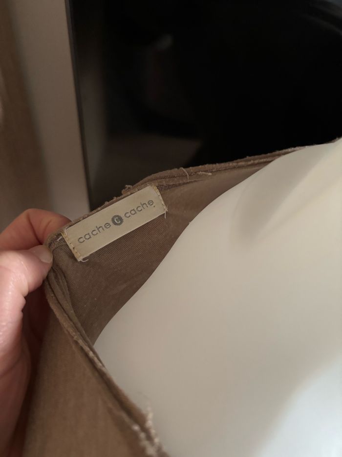 Haut manche courte marron cache cache taille S - photo numéro 4