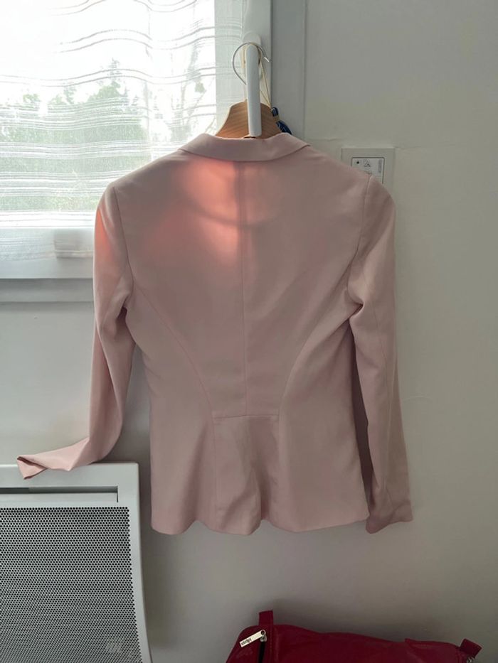 blazer rose palle - photo numéro 3