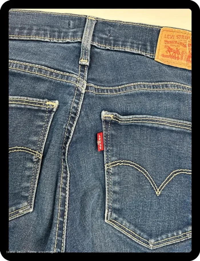Jean Levi's Femme Slimming Skinny - Marine - Taille W27 L30 - Très Bon État - Léger Défaut - NJ391 - photo numéro 5