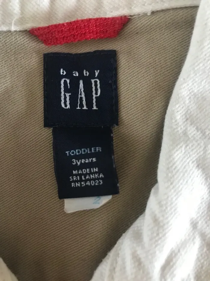 Veste jean blanche crème gap - photo numéro 2