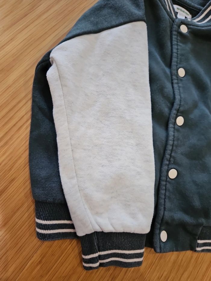 Veste gilet teddy vert foncé - photo numéro 5