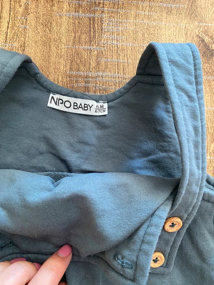 Salopette réglable NPO baby 6 mois garçon - photo numéro 2