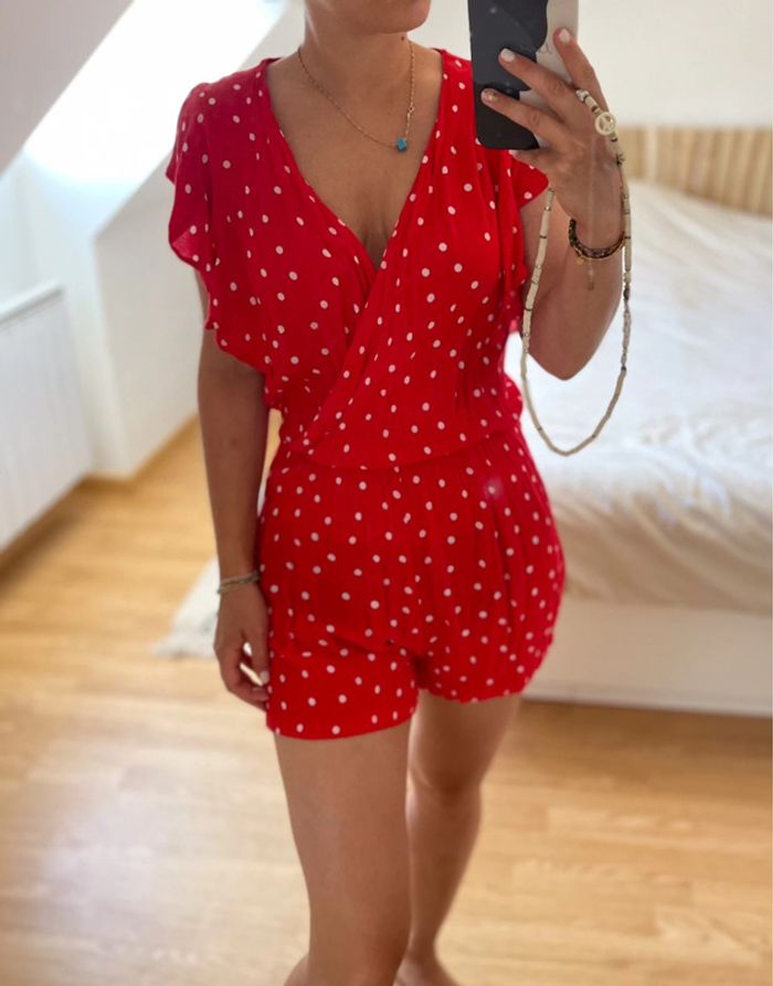 Combishort cache coeur à pois 🌹