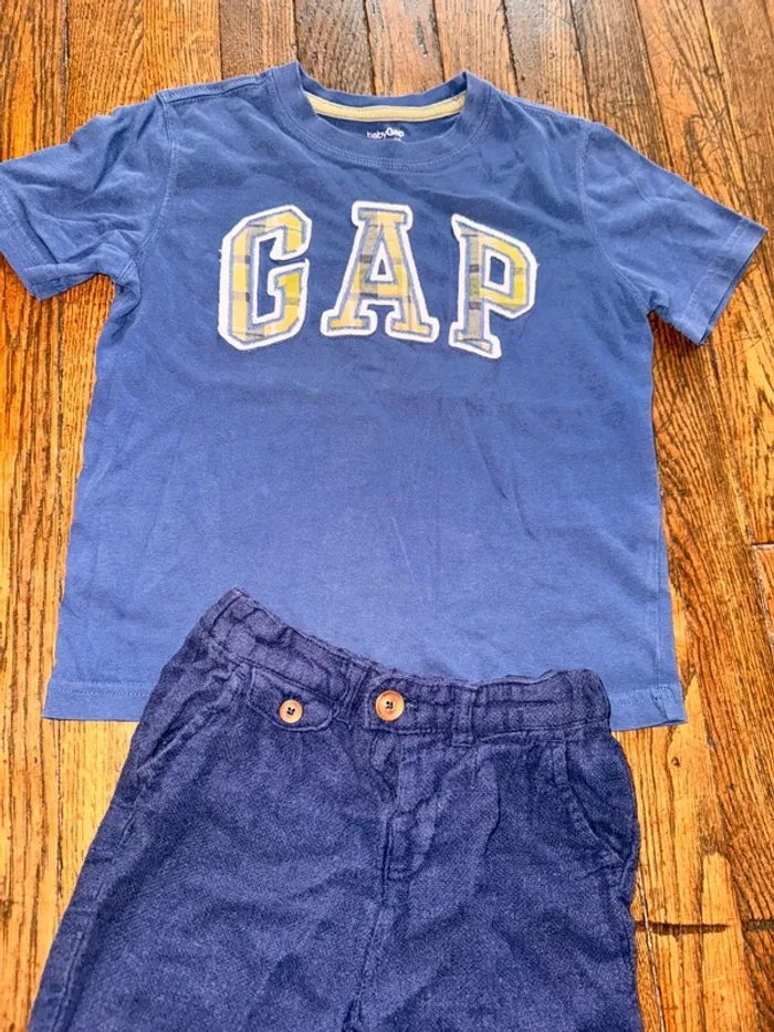 T-shirt gap (très bon état) et short Zara (bon état)  4 ans - photo numéro 2