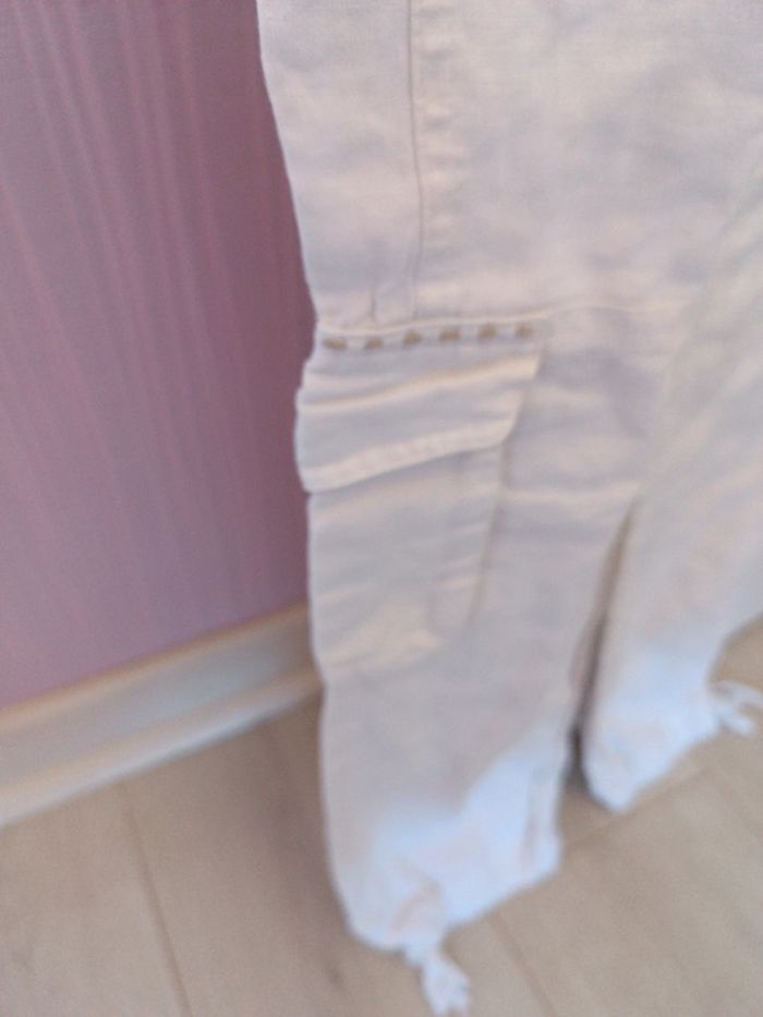 Pantalon lin blanc 34 - photo numéro 4