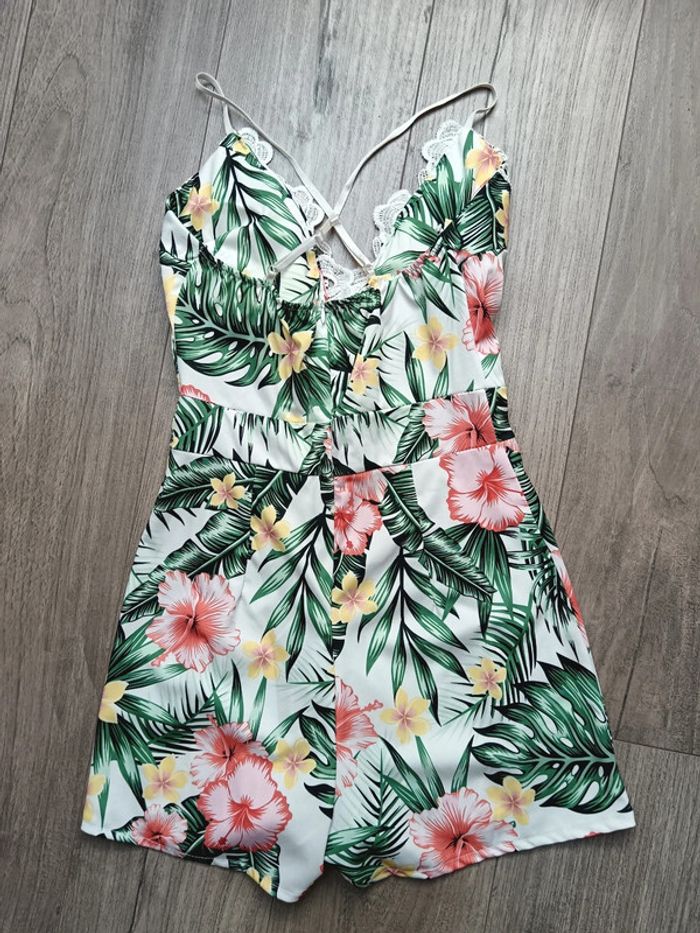 Combishort fleurie tropical T.34/36 - photo numéro 3