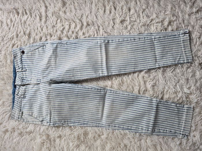 Pantalon Salsa rayé bleu - Taille 36 - Très bon état - photo numéro 1