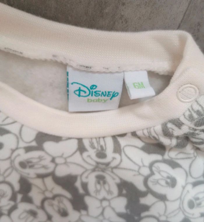 Sweatshirt bébé fille 6 mois Minnie NEUF - photo numéro 3