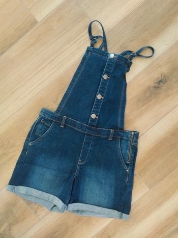Salopette short denim bleu Cache cache taille 36