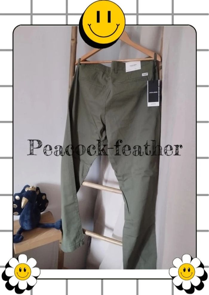 Pantalon kaki Jack et Jones neuf étiqueté 36 32 - photo numéro 9