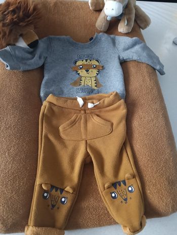 Ensemble sweat + pantalon bébé 3 mois