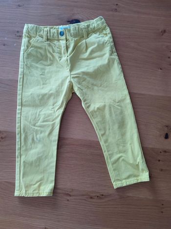 Pantalon Chino jaune garçon obaibi