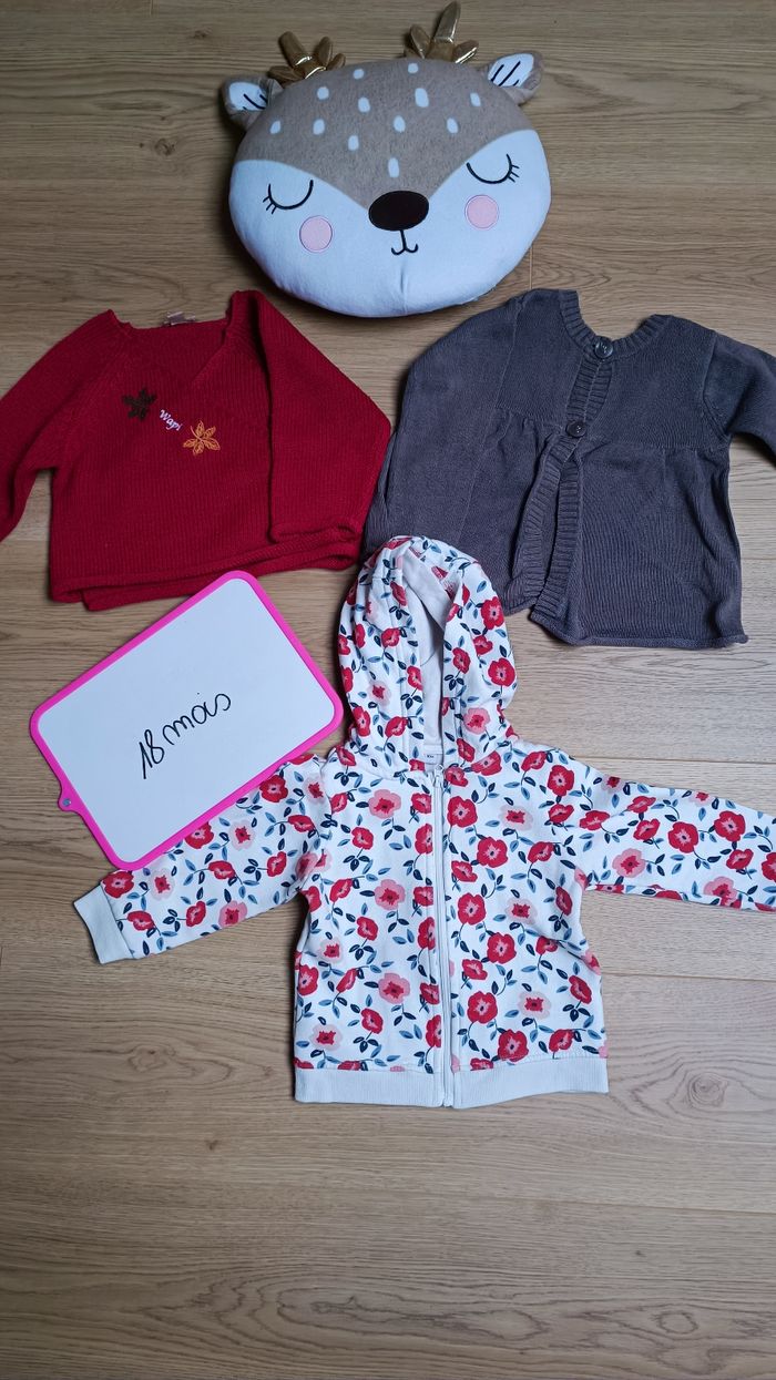Lot 3 gilets 18 mois