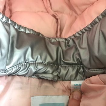 Doudoune obaibi gris rose