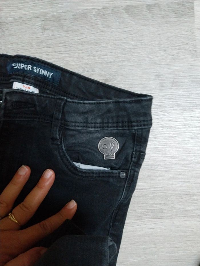 Jean garçon super skinny 12 ans tape à l'œil - photo numéro 2