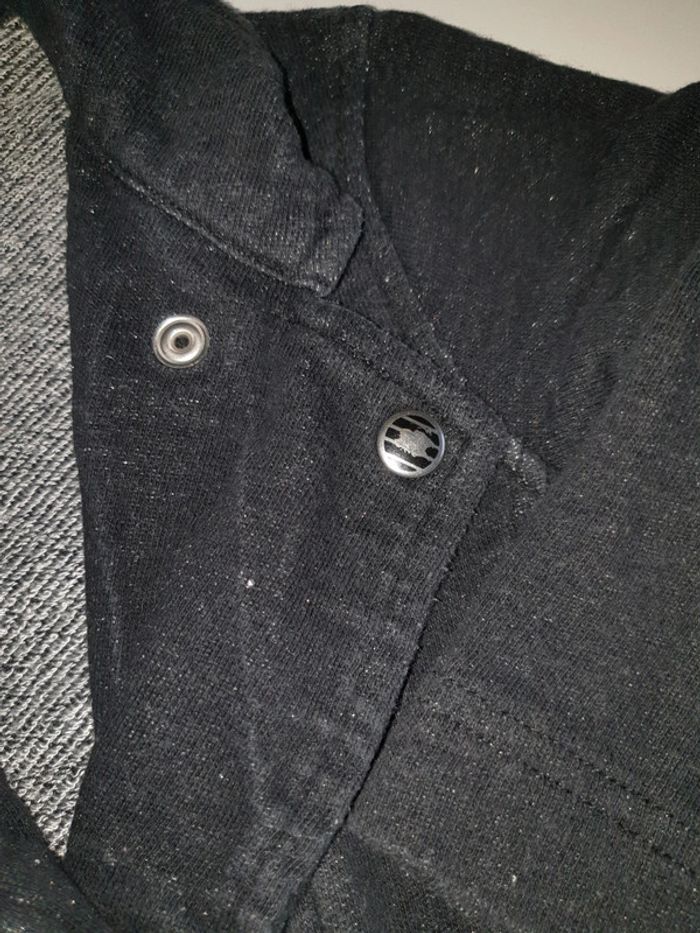 Gilet type bombers noir irisé - photo numéro 2