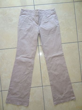 pantalon beige Naf Naf