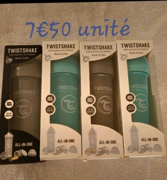 Lot biberons anti colic twistshake 330ml
donne containers