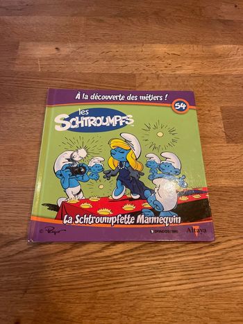 Livre Altaya À la découverte des métiers ! les Schtroumpfs La Schtroumpfette mannequin