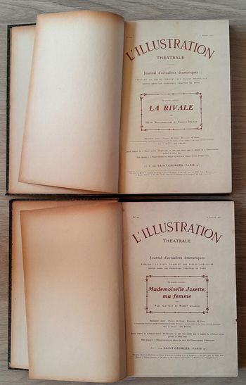 L'Illustration théâtrale deux tomes