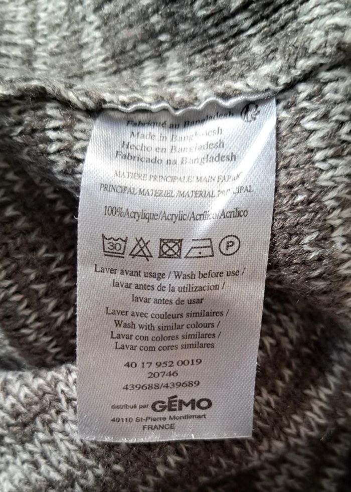Pull gris foncé Gémo - photo numéro 12