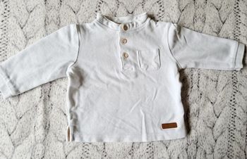 Pull blanc bébé 3 mois