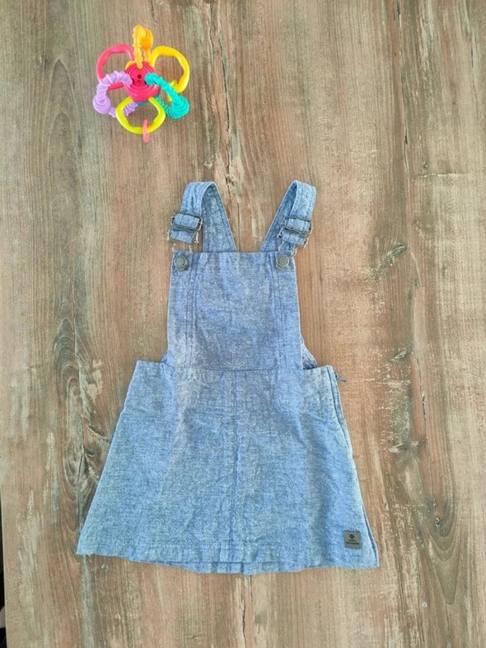 Robe bleu chiné 24 mois - Neuve