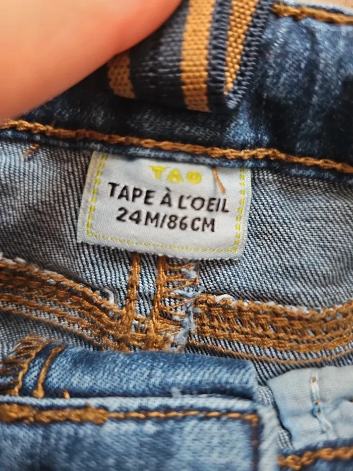 Jean slim bretelles - Tape à l'œil - 24 mois/86 cm - photo numéro 3