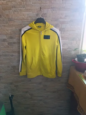 Gilet zippé jaune à capuche Champion 36