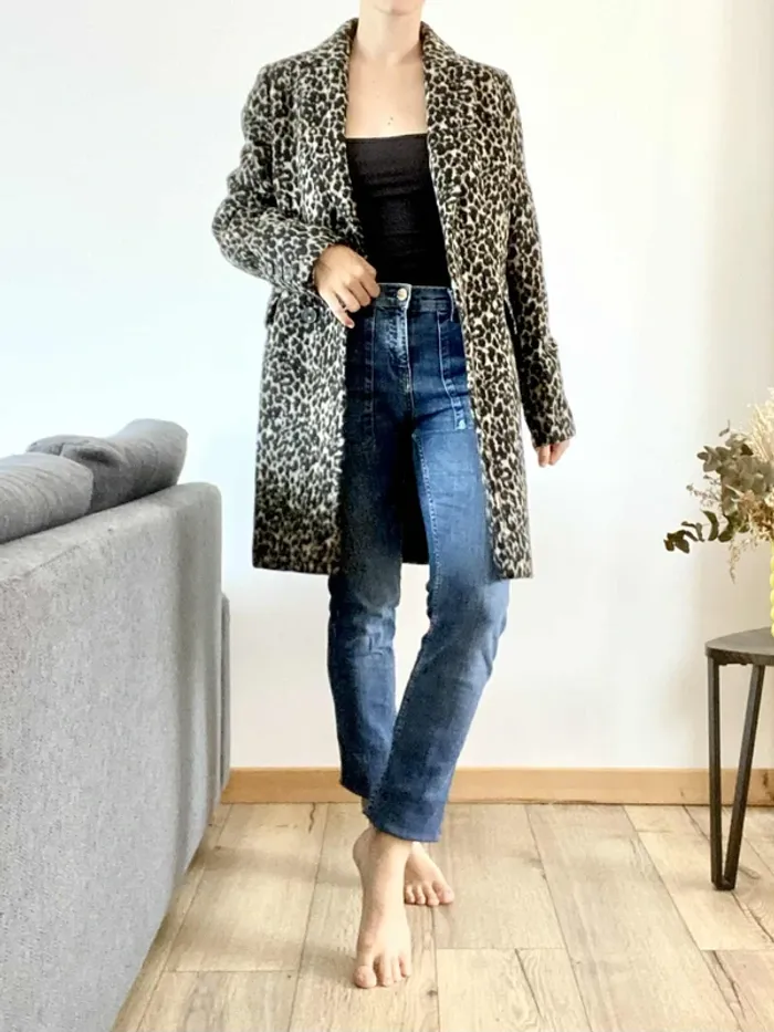 Manteau Caroll Léopard
