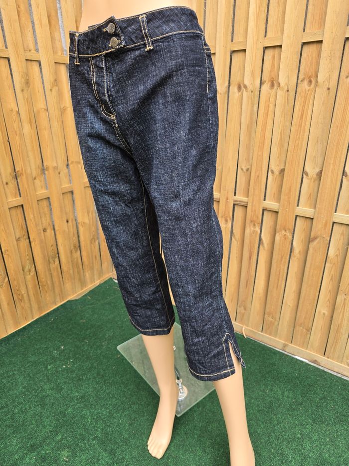 capri jeans jort rétro pin-up neuf 🍒Vintage 90🍒taille 42/44 - photo numéro 2