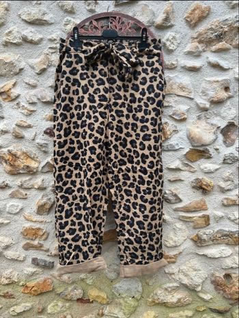 Pantalon léopard Promod 