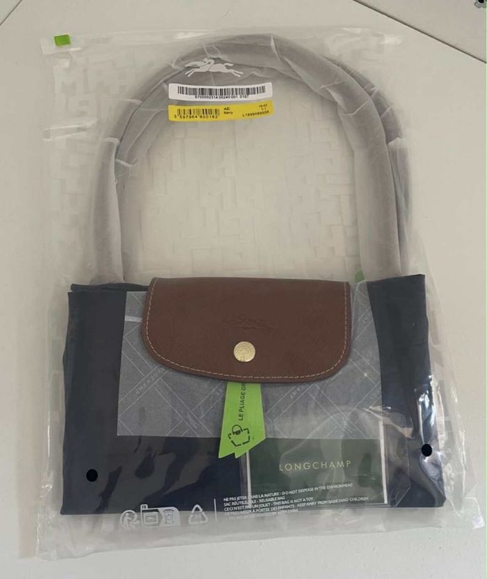 ❤️ sac fourre-tout marine neuf taille L authentique ❤️ - photo numéro 8