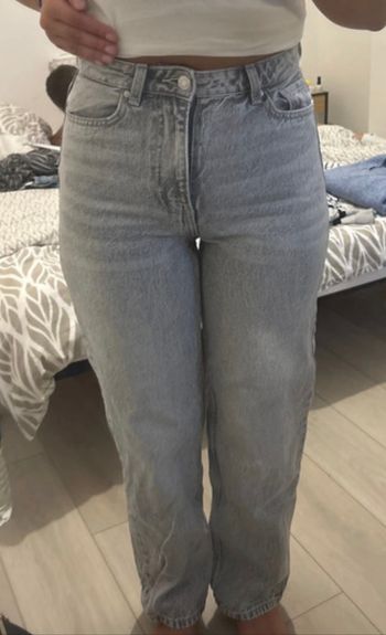 jean gris bershka