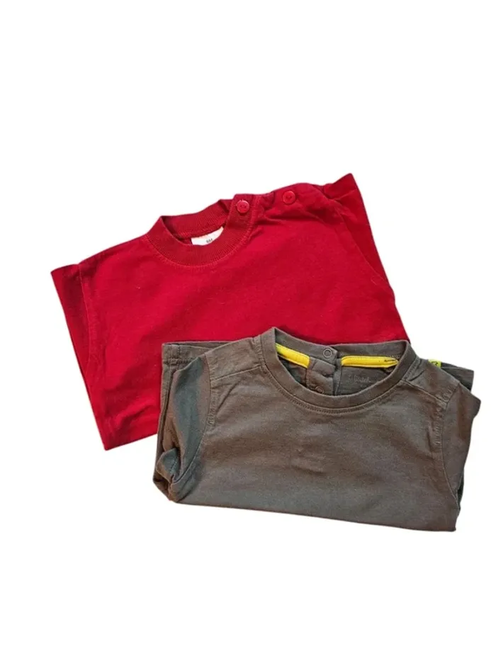 Lot de 2 Tee-shirt- 9 mois - photo numéro 2