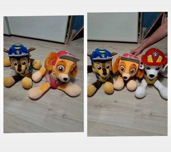 Lot de peluches pat patrouille paw patrol Marcus chase stella neuf neuves
