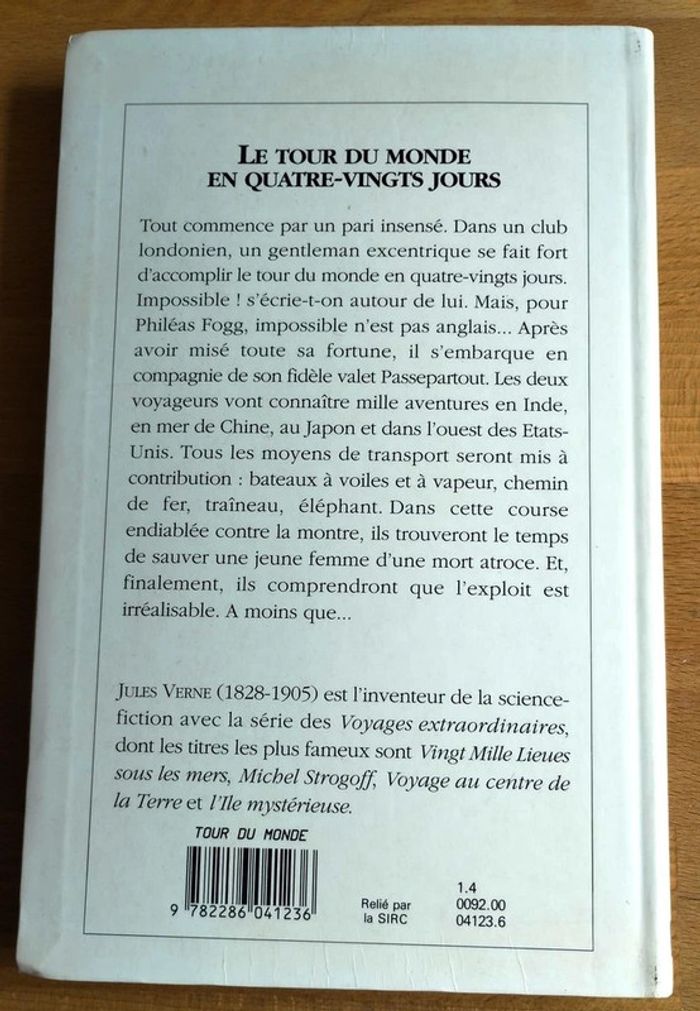 Livre Le tour du monde en quatre-vingt jours - Jules Verne - photo numéro 2
