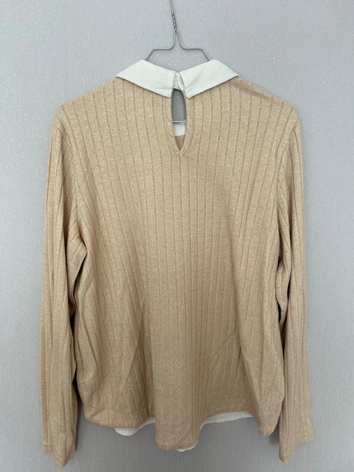 Pull fin avec col chemise - photo numéro 2