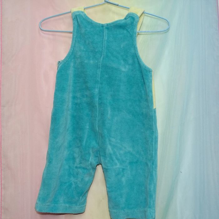 Salopettes bleu et jaune lapin 50cm - photo numéro 3