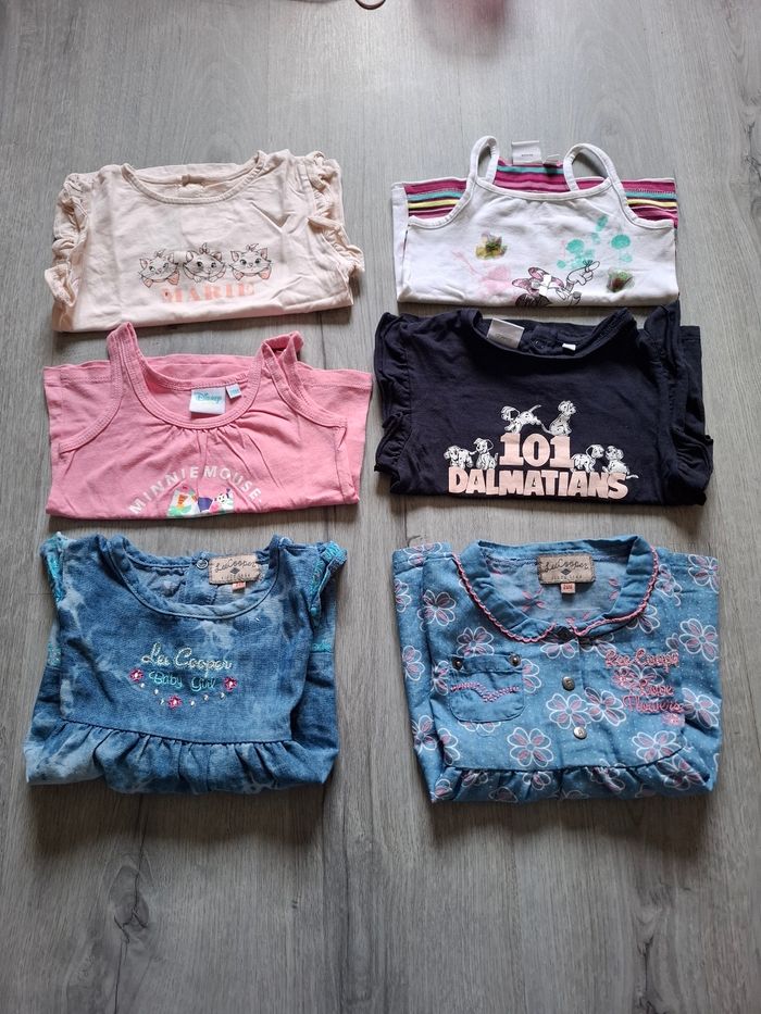 Lot de 6tshirts/débardeurs