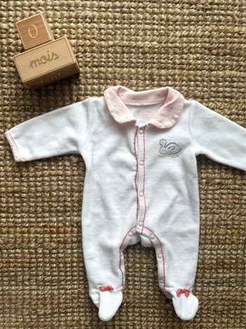 Pyjama velours Sauthon Naissance / 50cm