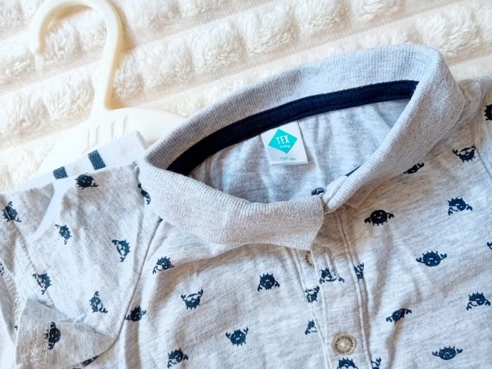 Lot 2 polo 12mois 💙🤍 - photo numéro 3