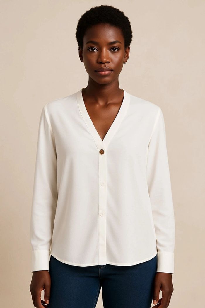 Blouse Mango blanche