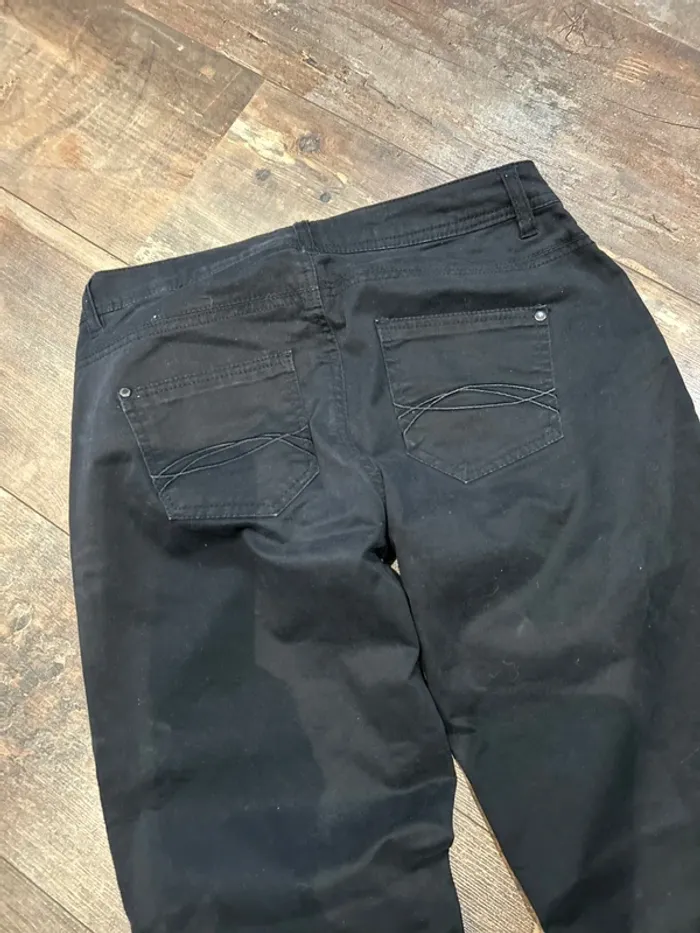 Pantalon noir toile - photo numéro 5