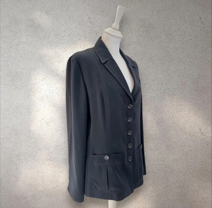 Veste de tailleur blazer noir taille 46-48 - photo numéro 2