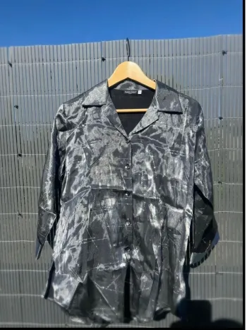 Chemise brillante vintage super original - taille 3 (42) ou oversize