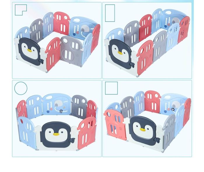 Parc modulable pour bébé – thème Pingouin 🐧